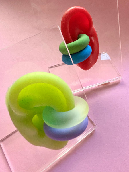 Rainbow ear-cuff